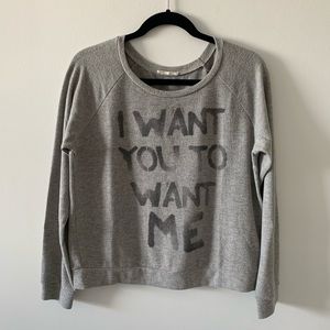 Chelsea ‘I want you to want me’ top size small